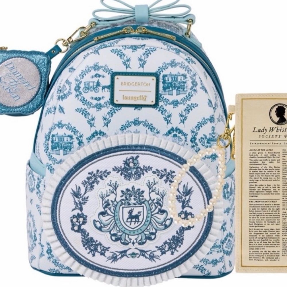 Bridgerton Exclusive Diamond of the SeasonBackpack & Lady Whistledown's Wristlet